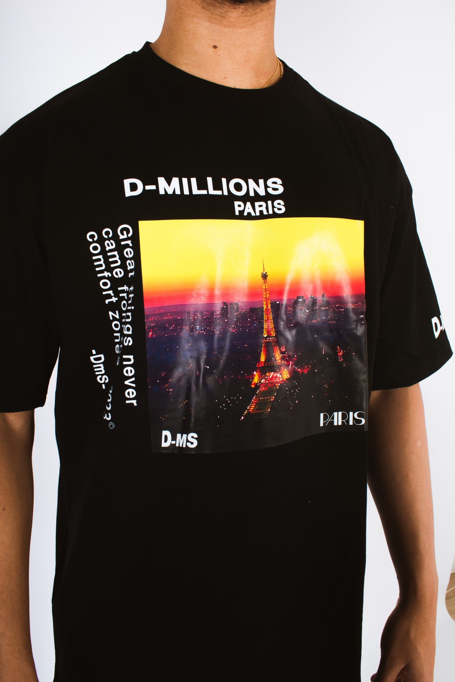 Tee-Shirt D-Millions Eiffel Tower SS23 Black